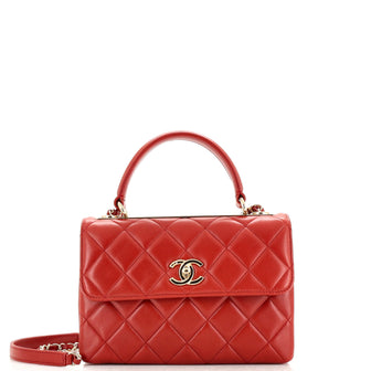 Chanel Trendy CC Top Handle Bag Quilted Lambskin Small