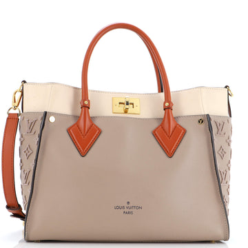 Louis Vuitton On My Side Tote Monogram Tuffetage Leather MM