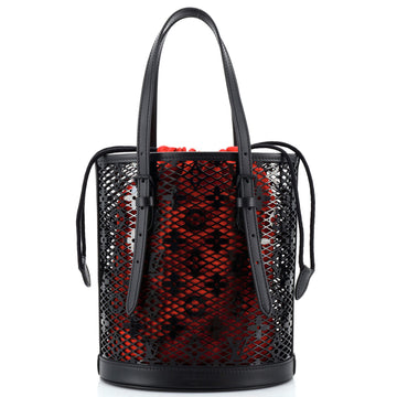 Louis Vuitton Bucket Bag Monogram Lace Leather PM