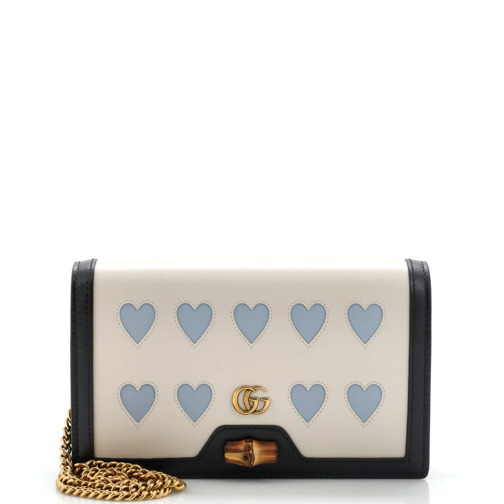 Gucci Lovelight Diana Bamboo Chain Flap Bag Leather Mini 243973