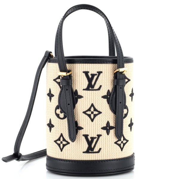 Louis Vuitton Bucket Bag Monogram Raffia Nano 243973