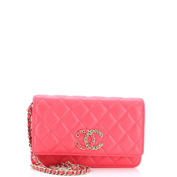 Chanel French New Wave Wallet on Chain Quilted Caviar
