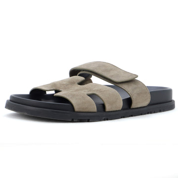 Hermes Men's Chypre Sandals Suede