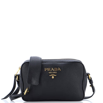 Prada Zip Crossbody Bag Vitello Daino Small