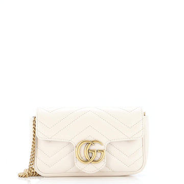 Gucci GG Marmont Flap Bag Matelasse Leather Super Mini