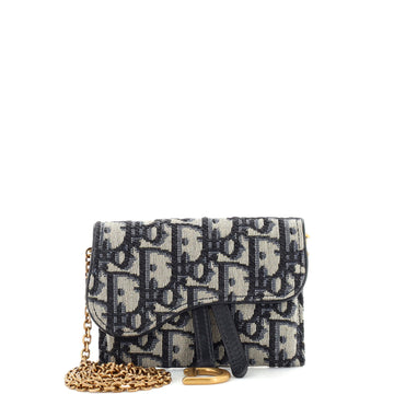 Christian Dior Saddle Nano Pouch Oblique Canvas