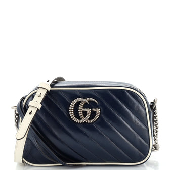 Gucci GG Marmont Shoulder Bag Diagonal Quilted Leather Small