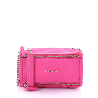 Givenchy Pandora Chain Bag Leather Mini Pink 2440501