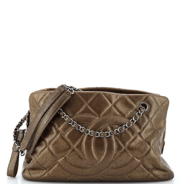 Chanel Timeless CC Shopping Tote Quilted Caviar Medium