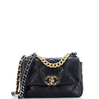 Chanel 19 Flap Bag Quilted Leather Medium
