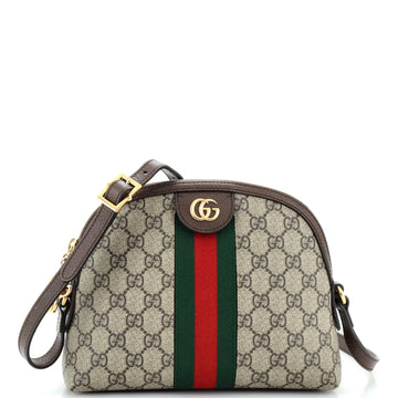 Gucci Ophidia Dome Shoulder Bag GG Coated Canvas Small
