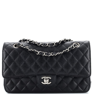 Chanel Classic Double Flap Bag Quilted Caviar Medium
