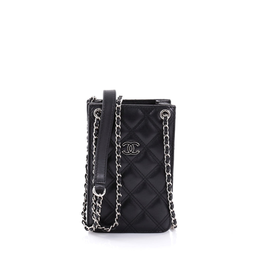 Buy Chanel CC Phone Holder Crossbody Bag Quilted Lambskin 2441303