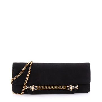 Gucci Tigrette Evening Bag Nubuck Black 2441504