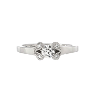Cartier Ballerine Solitaire Ring Platinum with RBC Diamond E/VS1 0.23CT