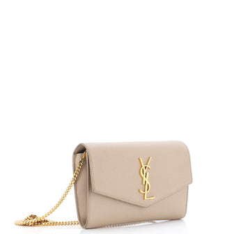 Saint Laurent Uptown Chain Wallet Leather