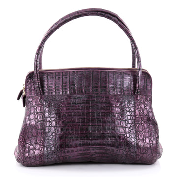 Nancy Gonzalez Linda Bag Crocodile Medium Purple 2442202