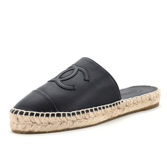 Chanel Women's CC Mule Espadrilles Leather