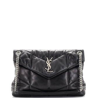 Saint Laurent Loulou Puffer Shoulder Bag Quilted Leather Medium