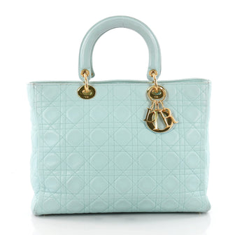 Christian Dior Lady Dior Handbag Cannage Quilt Lambskin 2443102