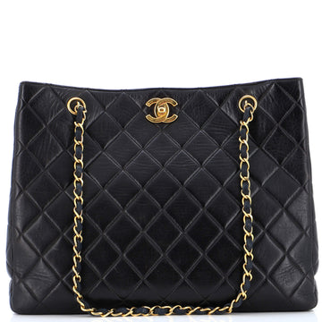 Chanel Vintage CC Chain Tote Quilted Lambskin Medium
