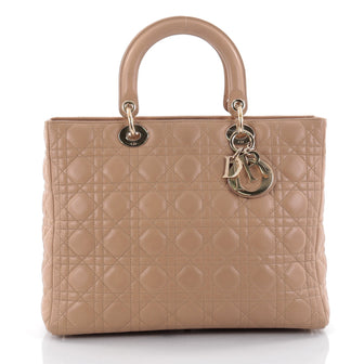 Christian Dior Lady Dior Handbag Cannage Quilt Lambskin 2443309