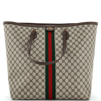 Balenciaga x Gucci The Hacker Project Tote BB Coated Canvas Large