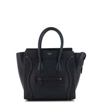 Celine Luggage Bag Grainy Leather Micro
