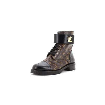 Louis Vuitton Women's Wonderland Flat Ranger Boots Monogram Canvas and Leather