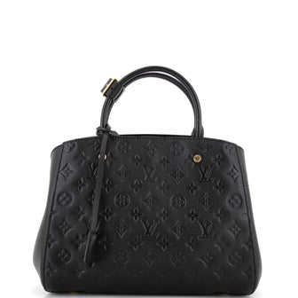 Louis Vuitton Montaigne Handbag Monogram Empreinte Leather MM