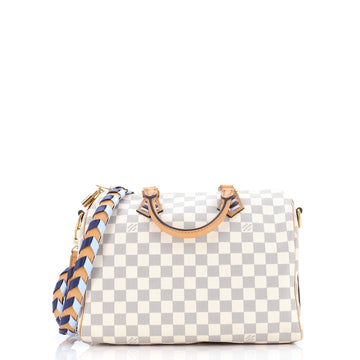 Louis Vuitton Speedy Bandouliere Bag Damier with Braided Detail 30