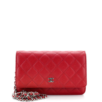 Chanel Wallet on Chain Quilted Caviar