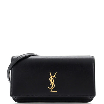 Saint Laurent Classic Monogram Phone Holder Shoulder Bag Leather