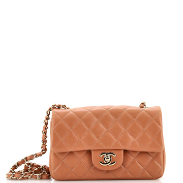 Chanel Classic Single Flap Bag Quilted Lambskin Mini