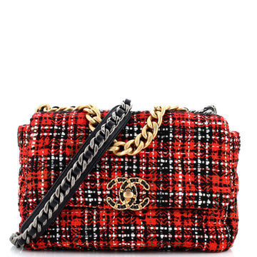 Chanel 19 Flap Bag Quilted Tweed Medium