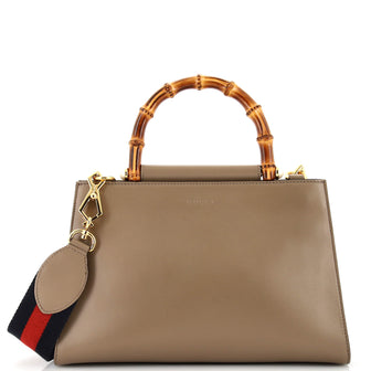 Gucci Nymphaea Top Handle Bag Leather Small