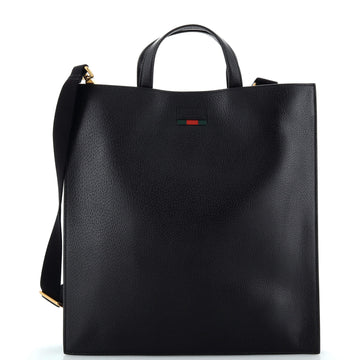 Gucci Convertible Soft Web Open Tote Leather Tall