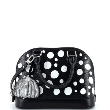 Louis Vuitton Alma Handbag Yayoi Kusama Infinity Dots Epi Leather BB