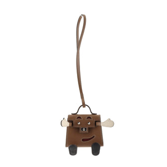 Hermes Kelly Dole Bag Charm Tadelakt with Chevre Mysore