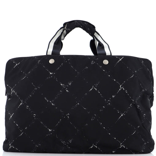 chanel travel line tote bag Chanel Travel Line Boston Bag Printed Nylon Medium 244388