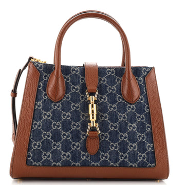 Gucci Jackie 1961 Tote GG Denim and Leather Medium