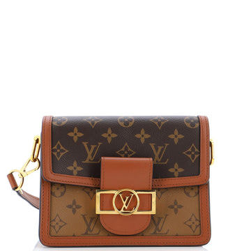 Louis Vuitton Dauphine Shoulder Bag Reverse Monogram Canvas Mini