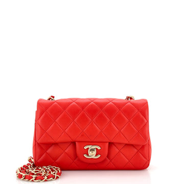 Chanel Classic Single Flap Bag Quilted Lambskin Mini