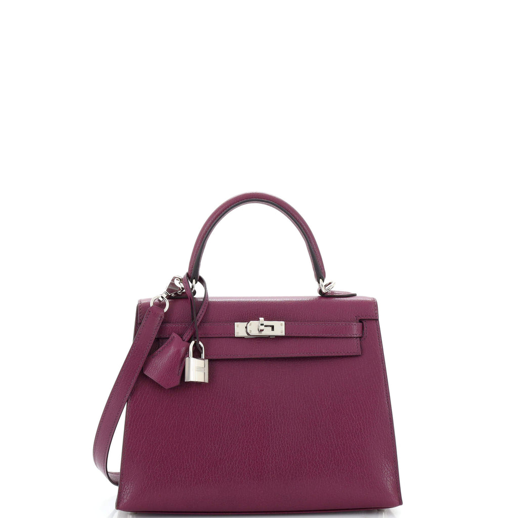 Kelly Handbag Anemone Chevre Mysore ...