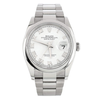 Rolex Oyster Perpetual Datejust Automatic Watch Stainless Steel 36