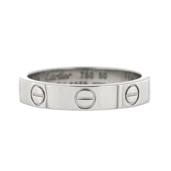 Cartier Love Wedding Band Ring 18K White Gold