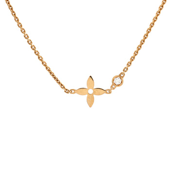 Louis Vuitton Monogram Idylle Necklace 18K Rose Gold with Diamond