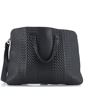 Bottega Veneta Imperatore Convertible Briefcase Intrecciato Leather Large