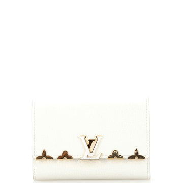 Louis Vuitton Capucines Wallet Leather with Embellished Detail Compact