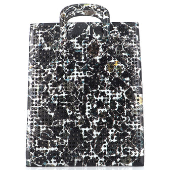 Christian Louboutin Trictrac Portfolio Bag Printed Spiked Leather Large
